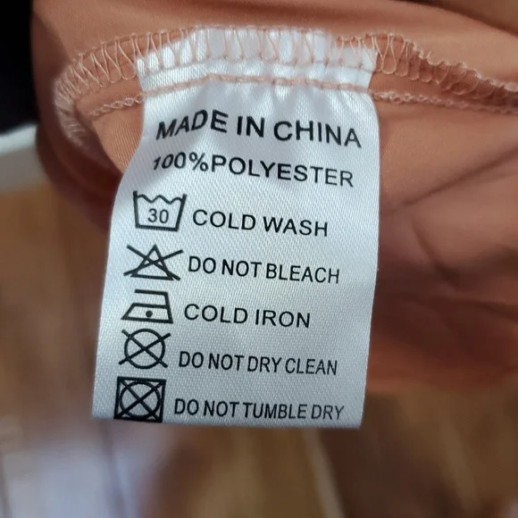 Ivy City Co Callie Peach Faux Wrap Dress - Picture 9 of 9